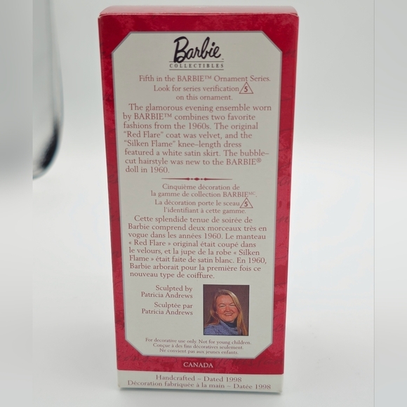 Vintage 1998 Hallmark Keepsake Barbie Silken Flame Ornament - Picture 2 of 6